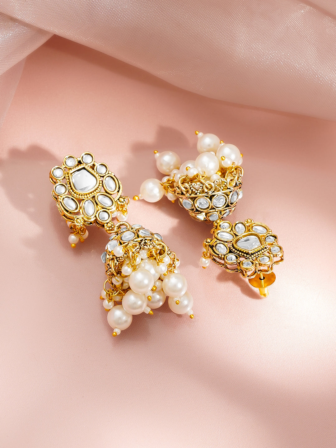 Pearl Drape Kundan Necklace Set