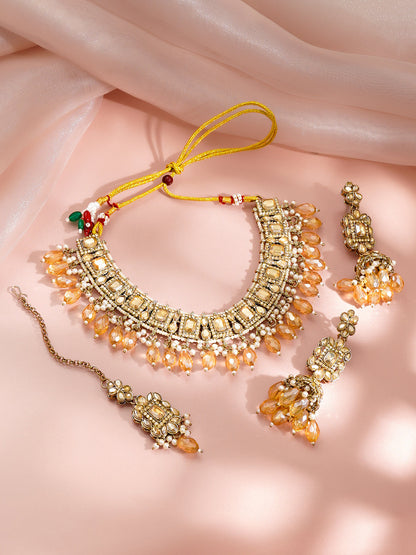 Champagne Dusk Bridal Necklace Set
