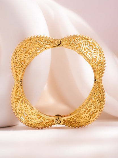 Golden Lacework Openable Bracelet