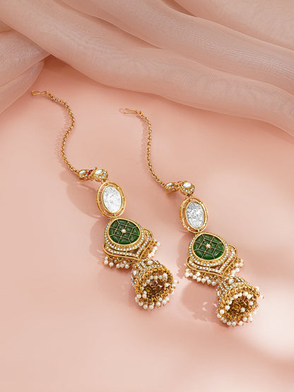 Royal Emerald Drop Bridal Statement Set