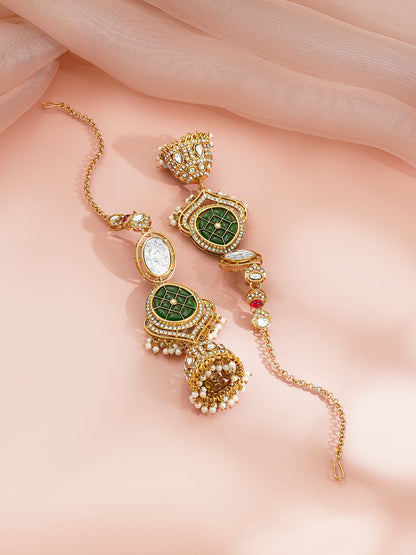 Royal Emerald Drop Bridal Statement Set