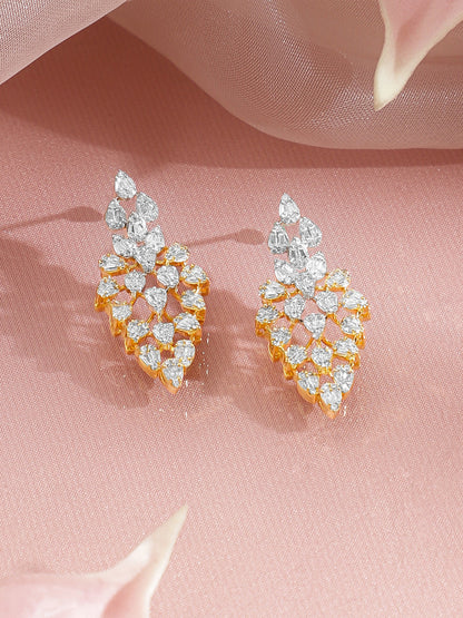 Celestial Sparkle CZ Cascade Necklace Set