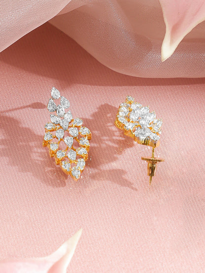 Celestial Sparkle CZ Cascade Necklace Set