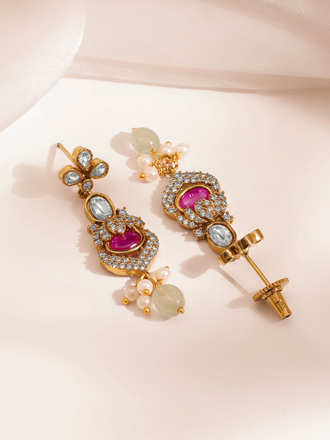Kundan Multicolor Drop Necklace Set