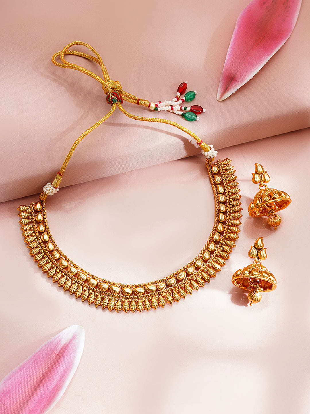 Gold Plated Traditional Necklace Set