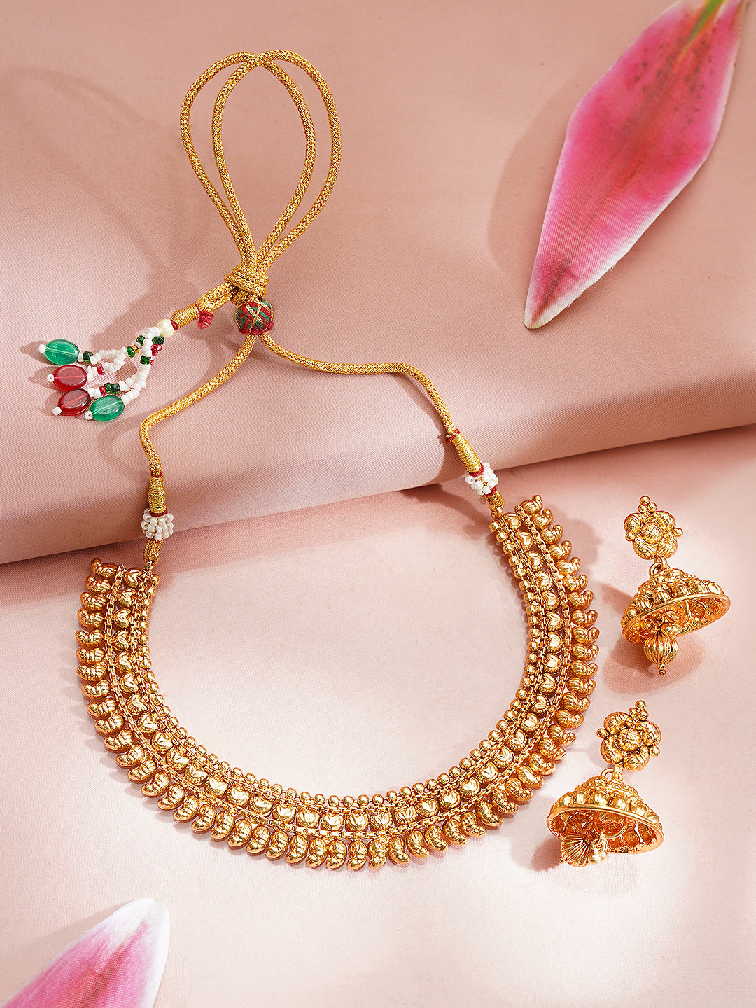 Gold Plated Traditional Necklace Set