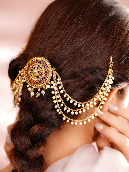 Temple Pearl Chain Hair Accessory