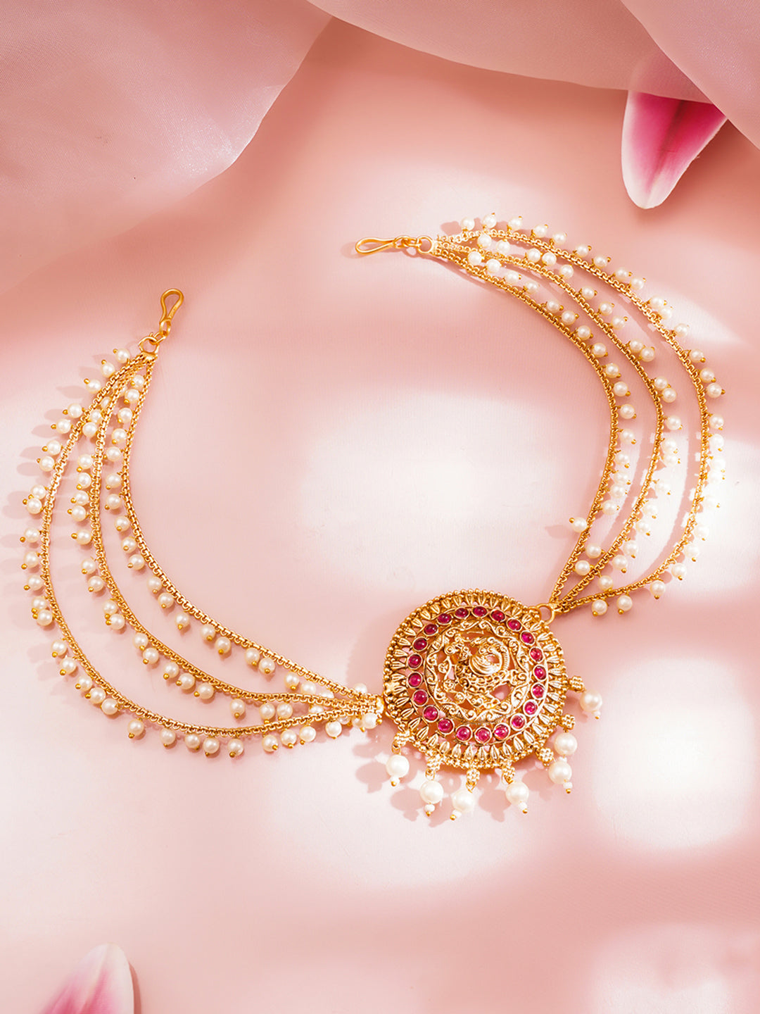 Temple Pearl Chain Hair Accessory