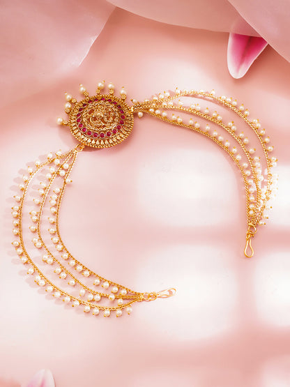 Temple Pearl Chain Hair Accessory