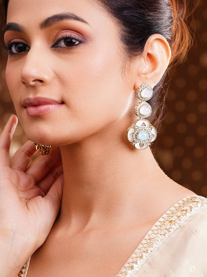 Moonlight Bloom Luxe Drop Earrings