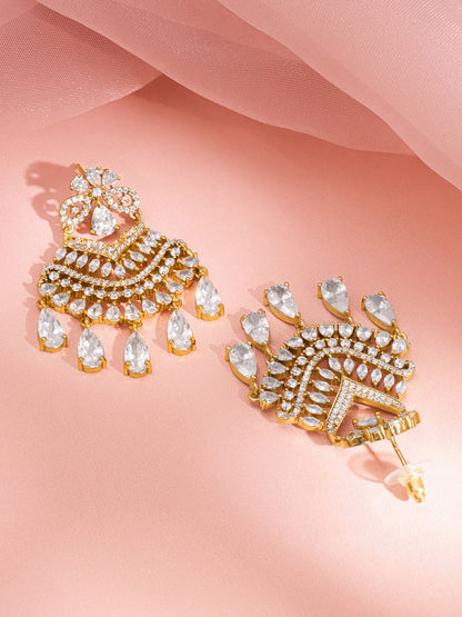 Golden Glow Party Chandelier Earrings