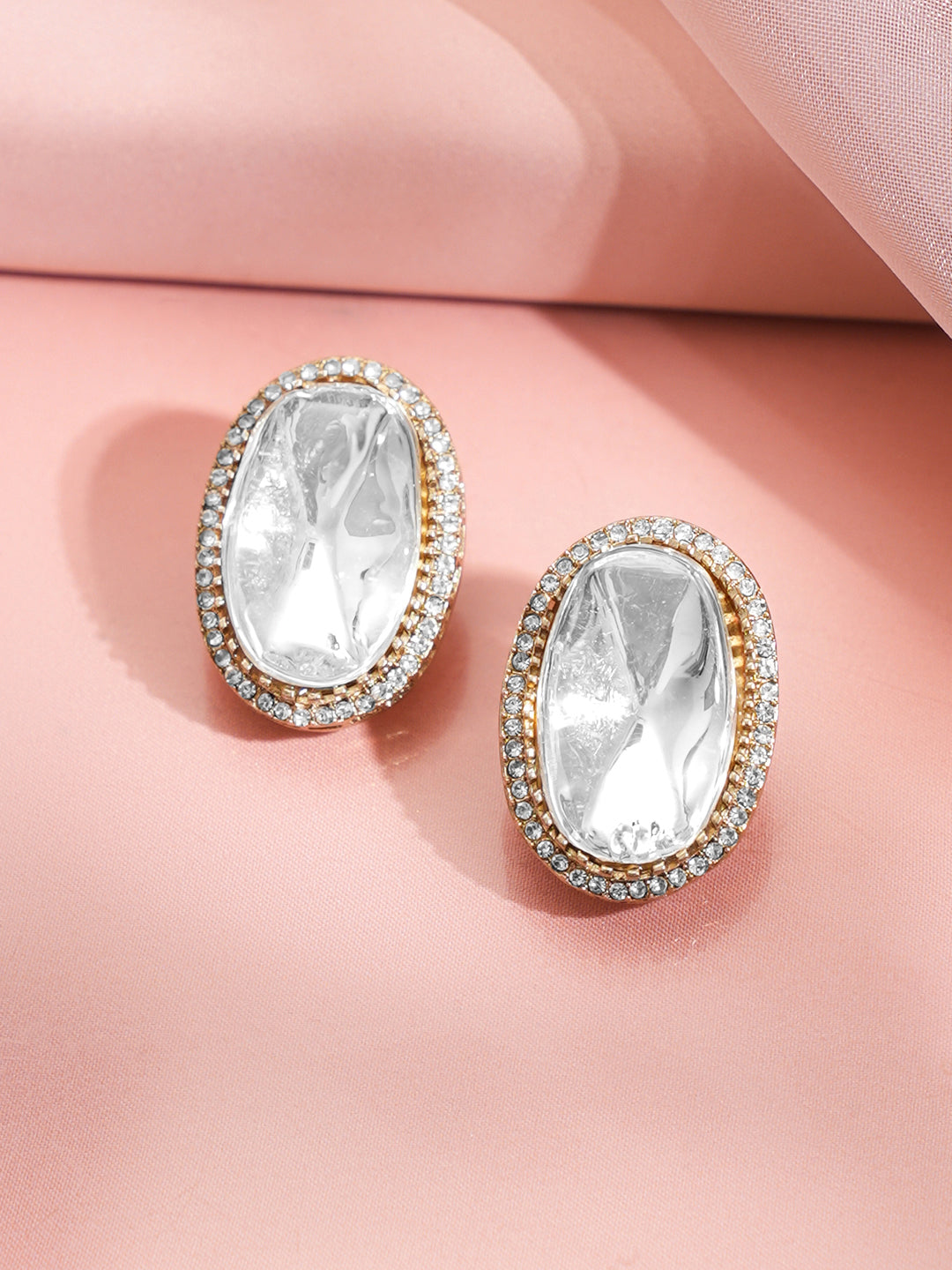 Grand Glow Oversized Stud Earrings