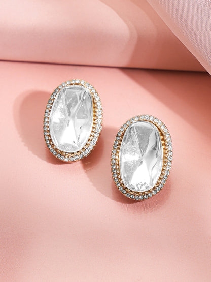 Grand Glow Oversized Stud Earrings
