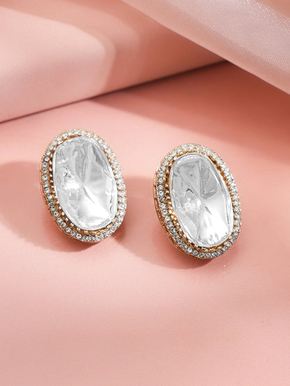 Grand Glow Oversized Stud Earrings