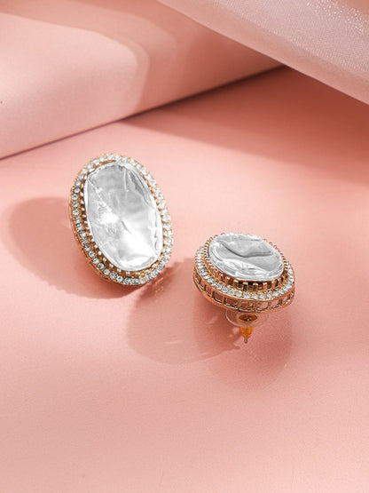 Grand Glow Oversized Stud Earrings