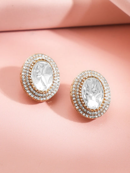 Glow Charm Oversized Stud Earrings