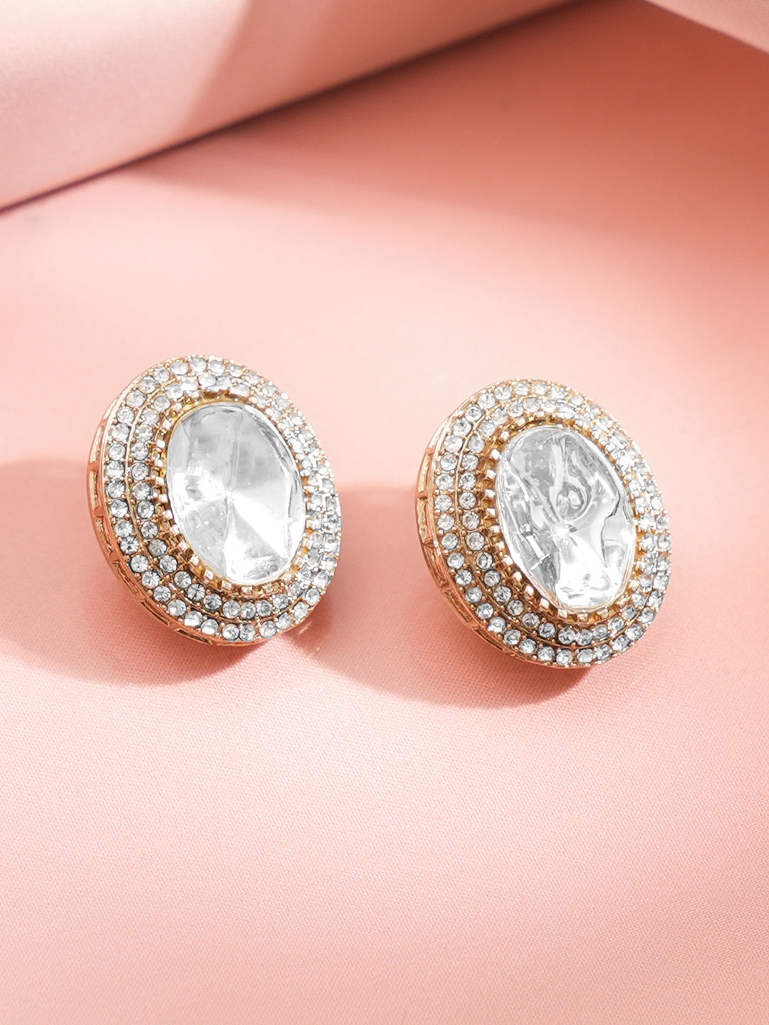 Glow Charm Oversized Stud Earrings