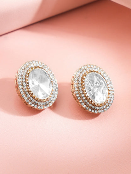 Glow Charm Oversized Stud Earrings