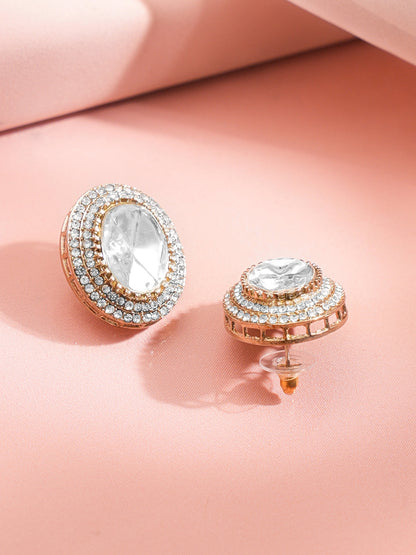 Glow Charm Oversized Stud Earrings