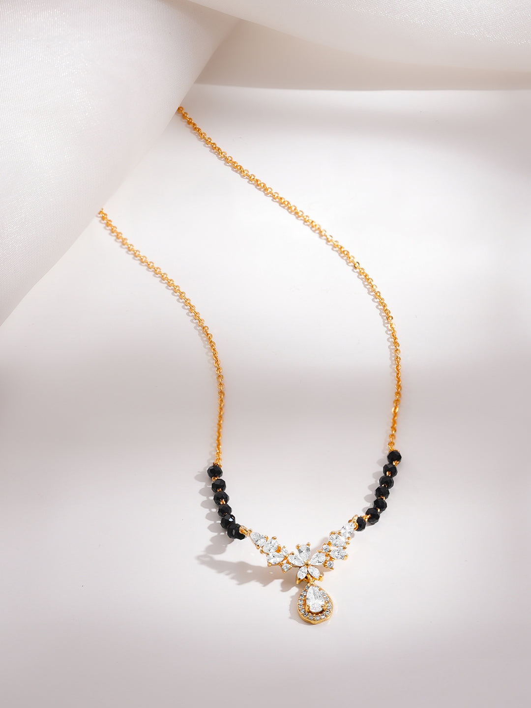 Minimal Grace Mangalsutra Pendant Necklace