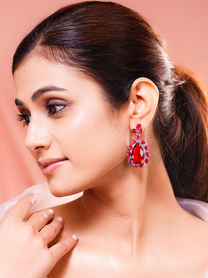 Midnight Blue Drama Statement Earrings