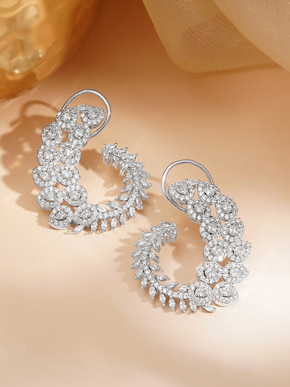 Celestial Bloom Spark Stud Earrings