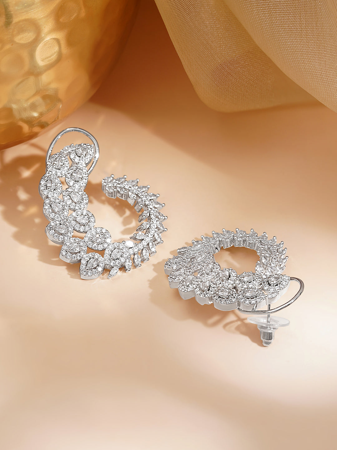 Celestial Bloom Spark Stud Earrings