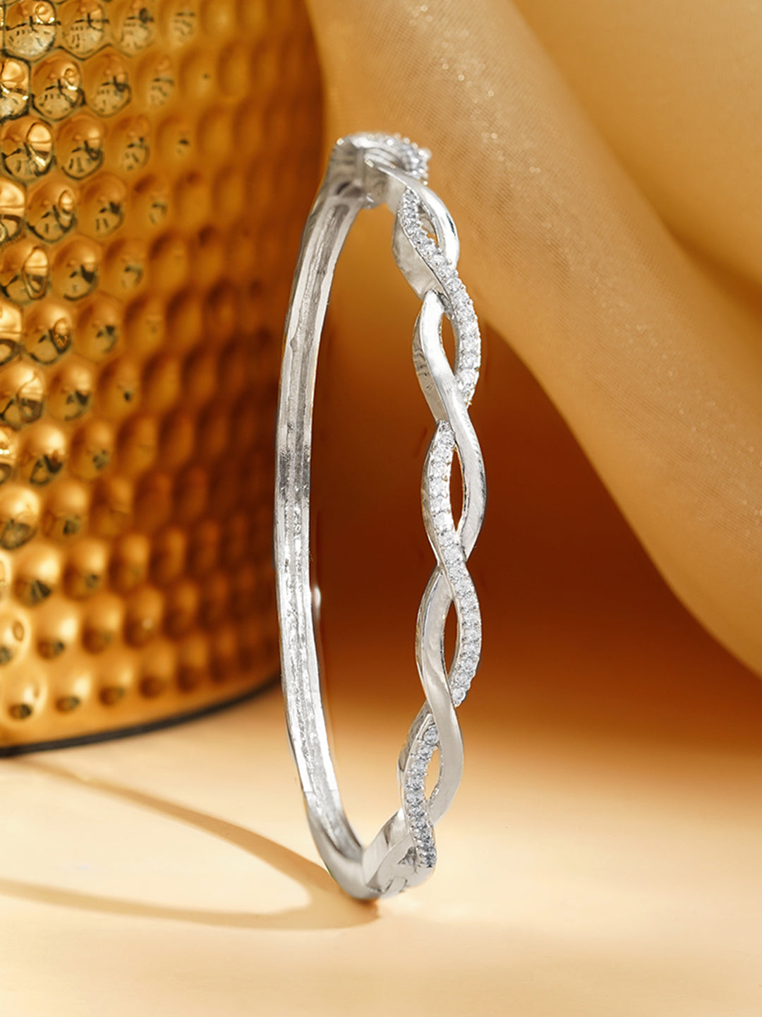 Infinity Twisted Sparkle Bracelet