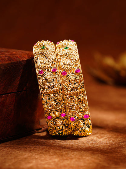 Divine Heritage Statement Gold Bangles
