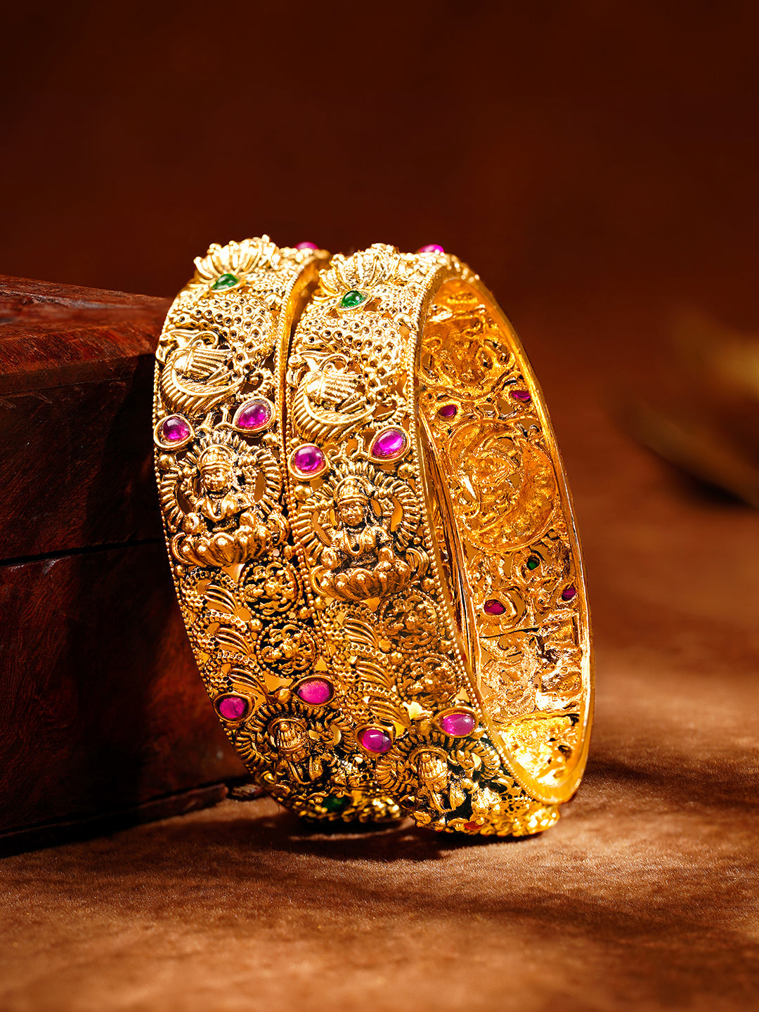 Divine Heritage Statement Gold Bangles