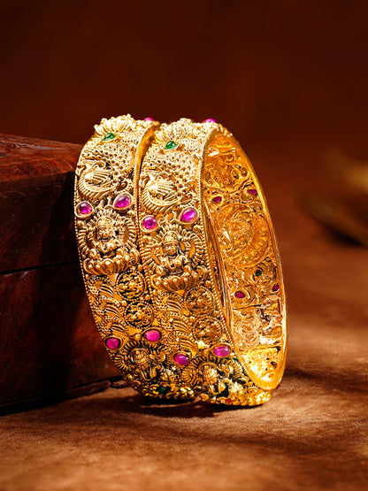 Divine Heritage Statement Gold Bangles