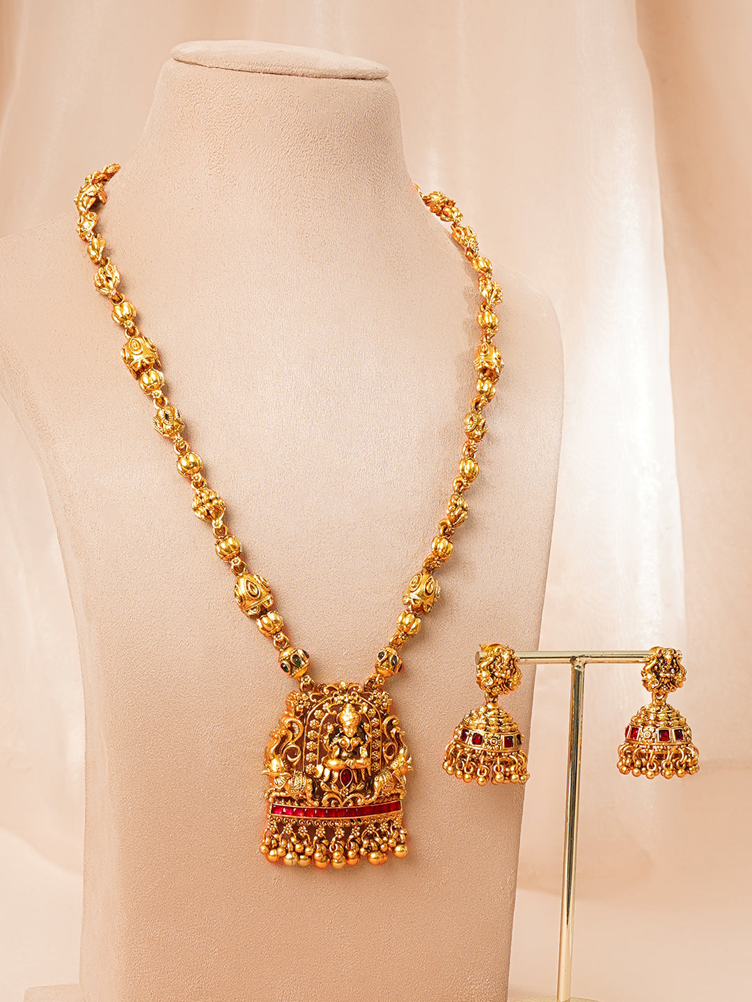 Goddess Bloom Temple Necklace Set