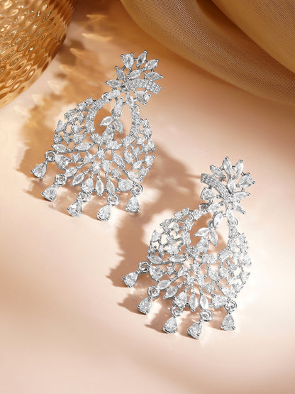 Luxe Shine Crystal Chandelier Earrings