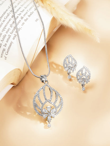 Moonlight Sparkle Statement Pendant Set
