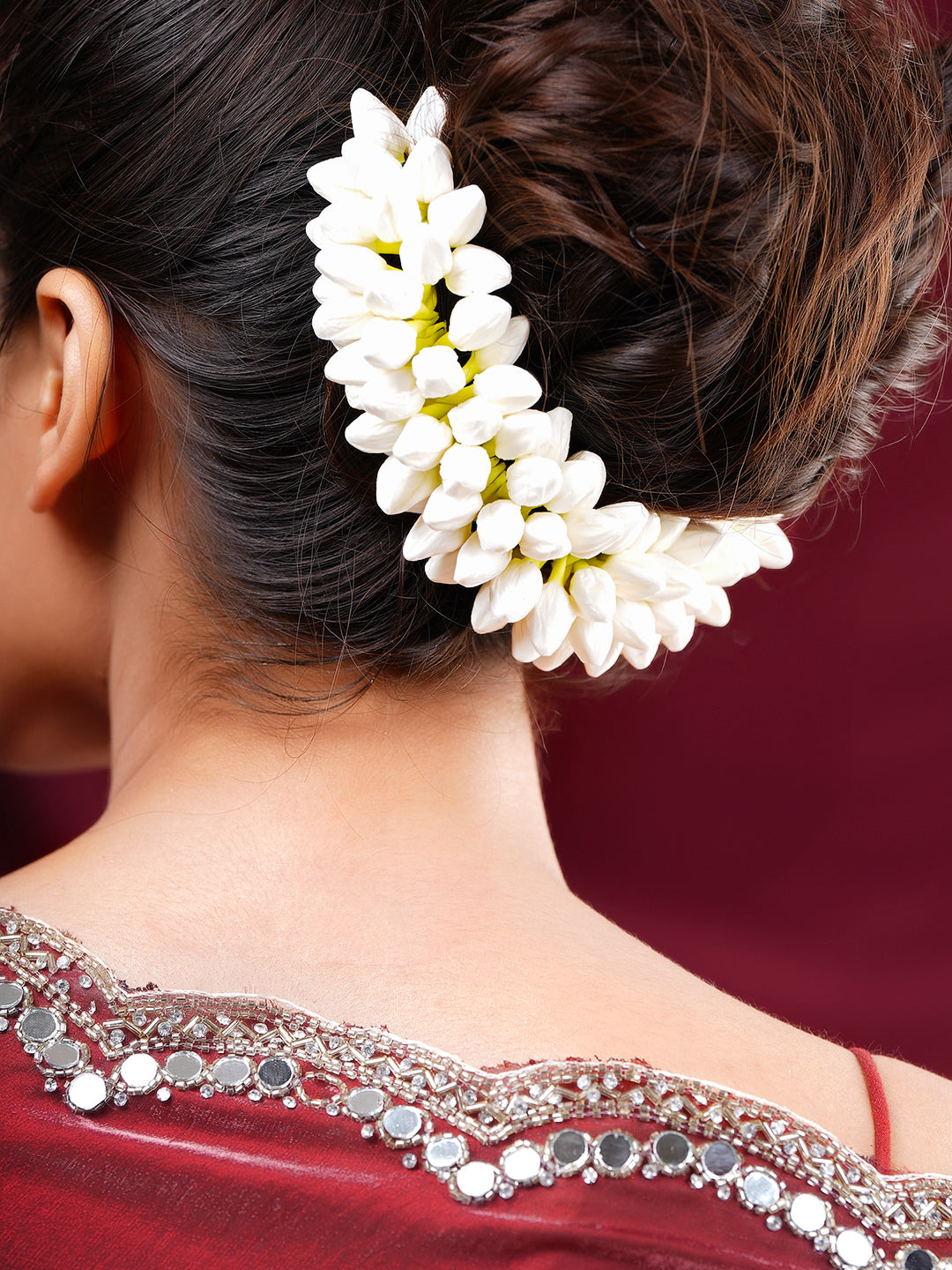 Fresh Bloom Bridal Bun Accessory