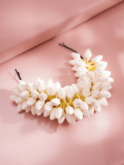 Fresh Bloom Bridal Bun Accessory