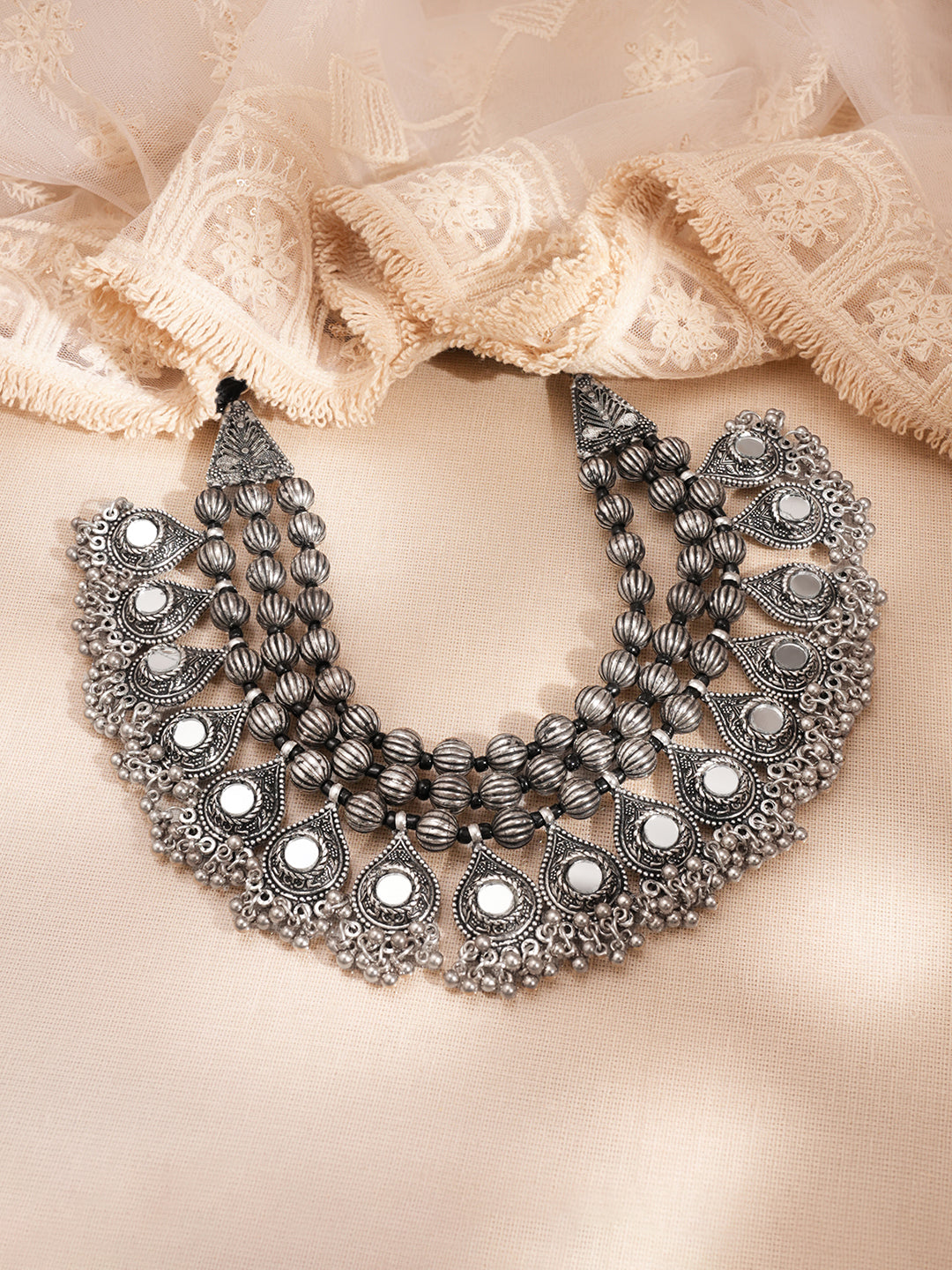 Antique Gold Layered Statement Necklace