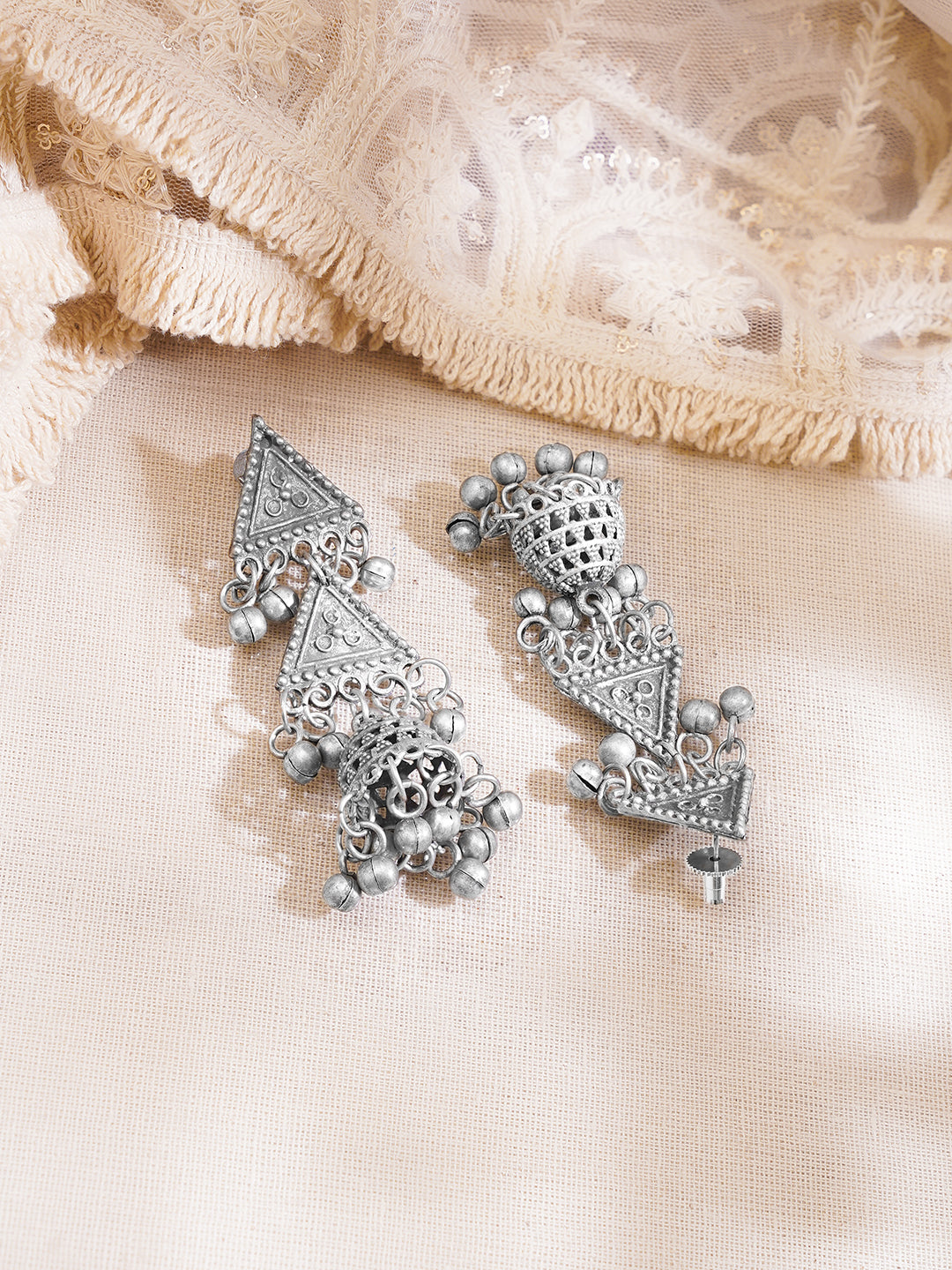 Oxidised Tribal Ghungroo Statement Necklace Set