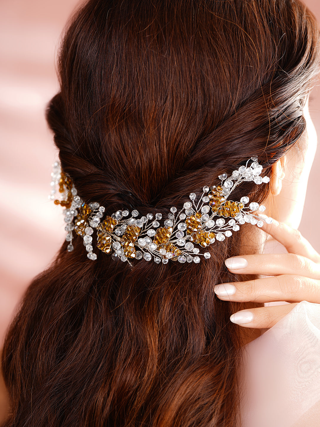 Kundan Gold &amp; Silver Sheeshphool