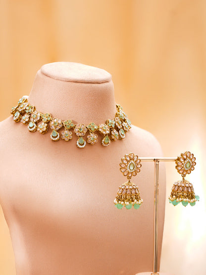 Pastel Noor Kundan Necklace Set