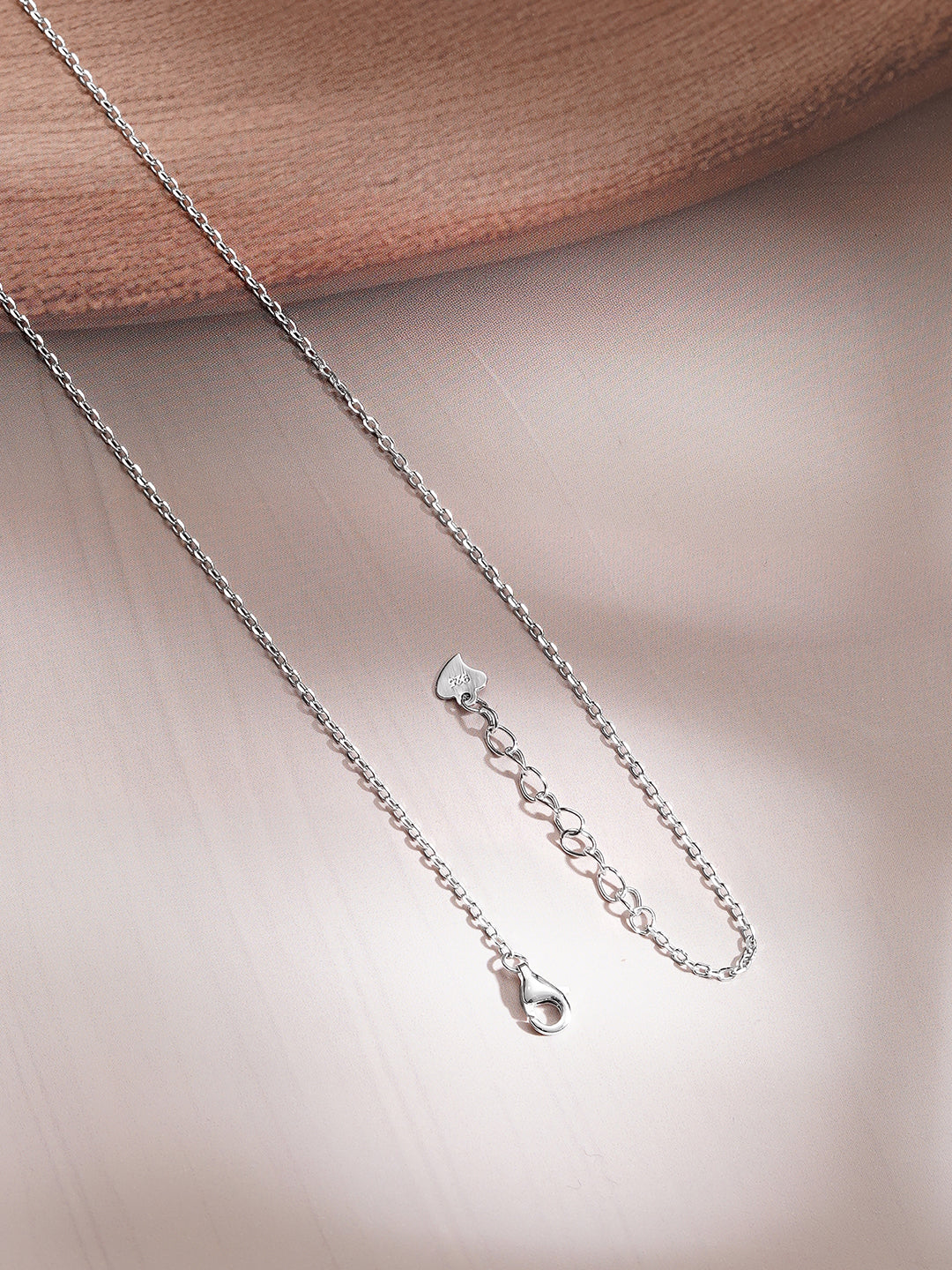 925 Fine Silver Crystal Celestial Star Drop Chain Necklace