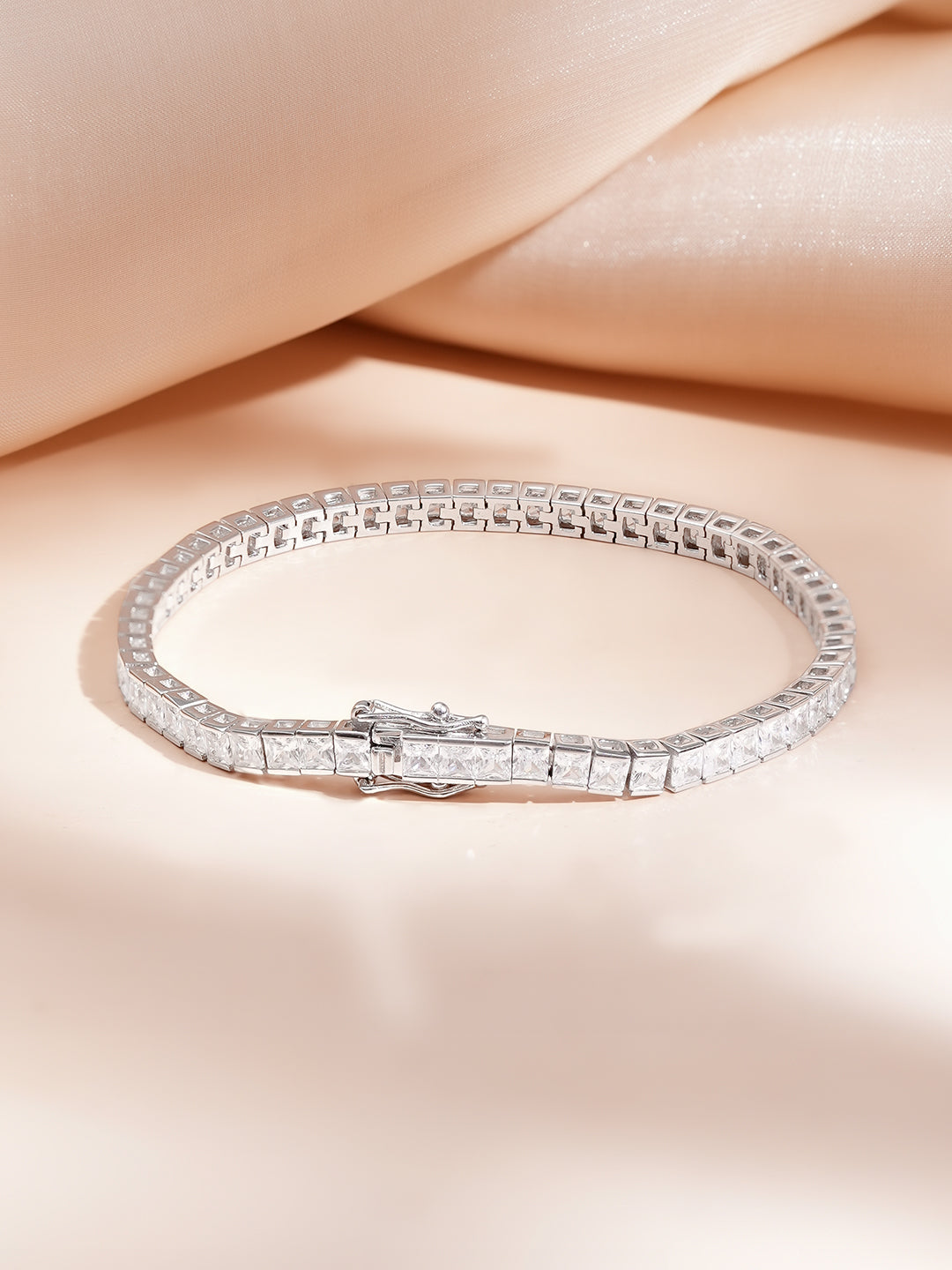 925 Fine Silver Rhodium Plated Bracelet