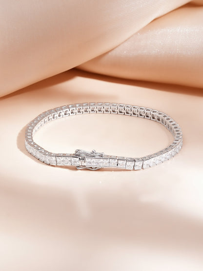 925 Fine Silver Rhodium Plated Bracelet