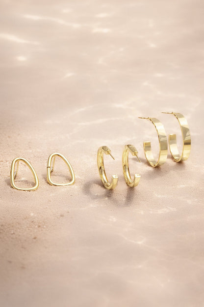 Everyday Glow Trio Hoop Earrings