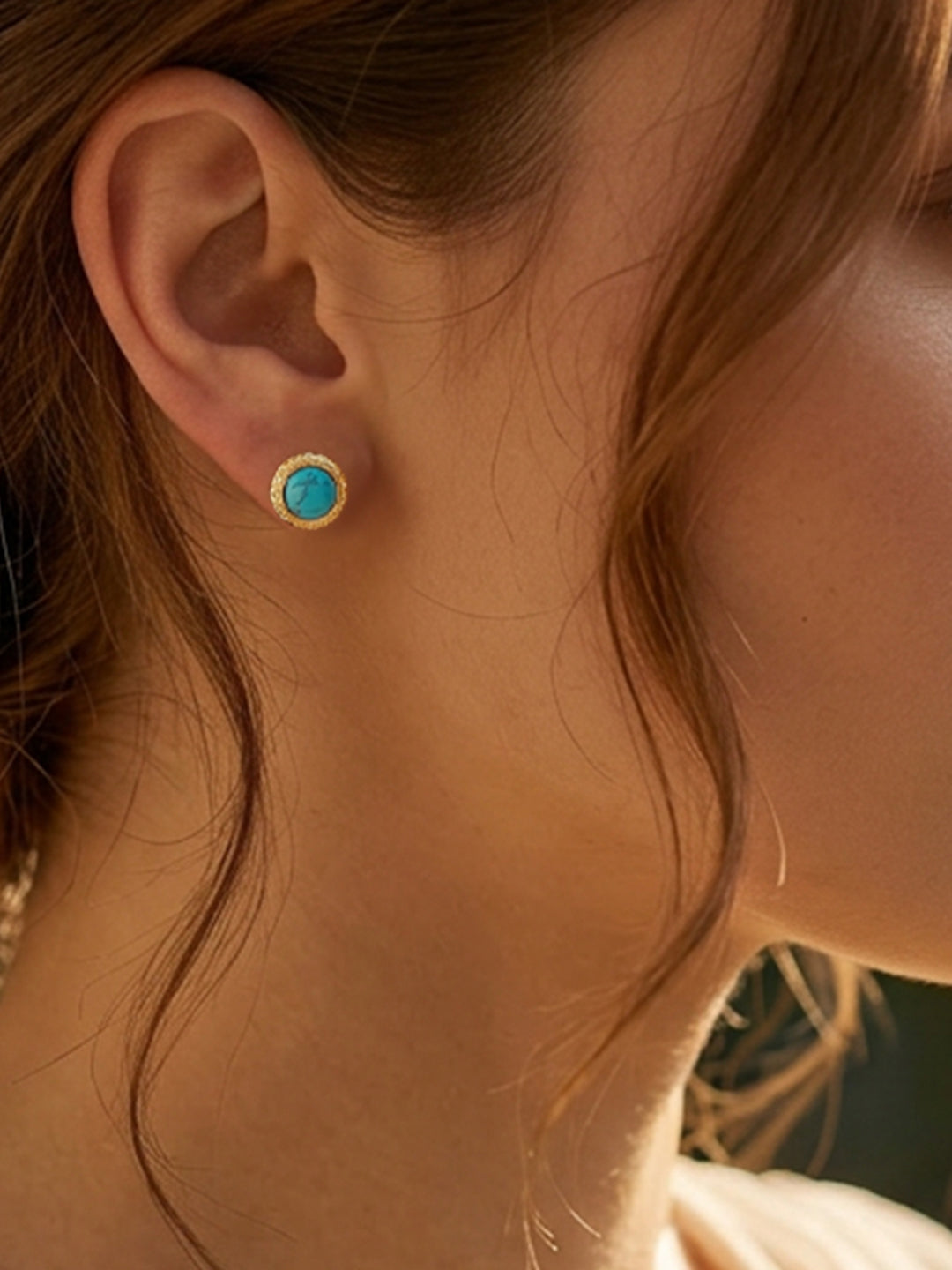 Demi Fine 18K Gold Plated Stainless steel Geometric Stud Earrings