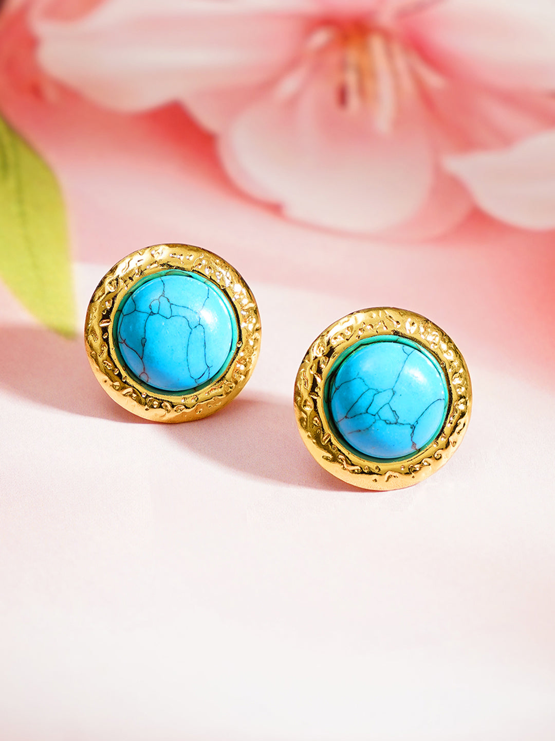 Demi Fine 18K Gold Plated Stainless steel Geometric Stud Earrings