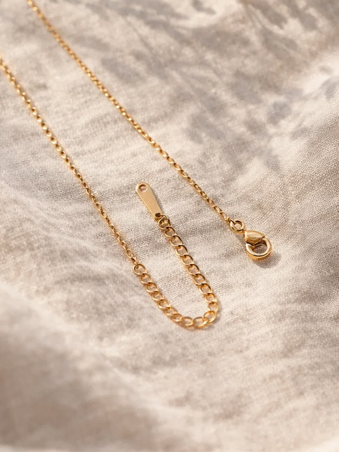 Demi Fine 18K Gold Plated Stainless steel Enamel Heart Pendant Chain Necklace
