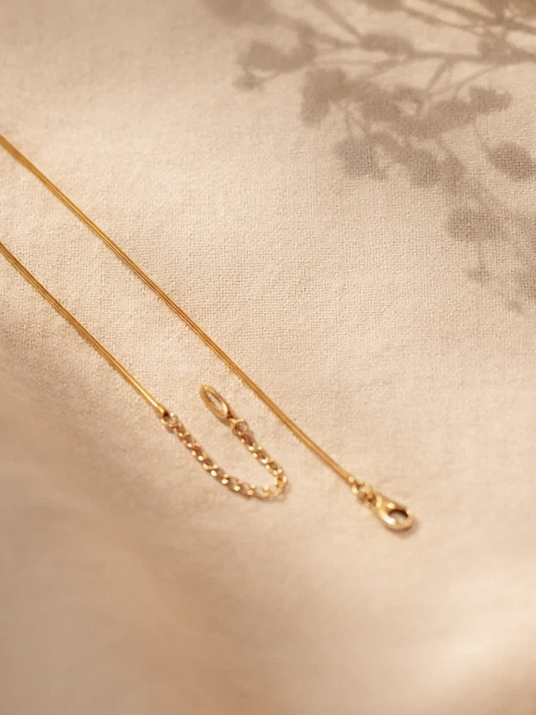 Demi Fine 18K Gold Plated Stainless steel Bow Knot Snake Chain Necklace