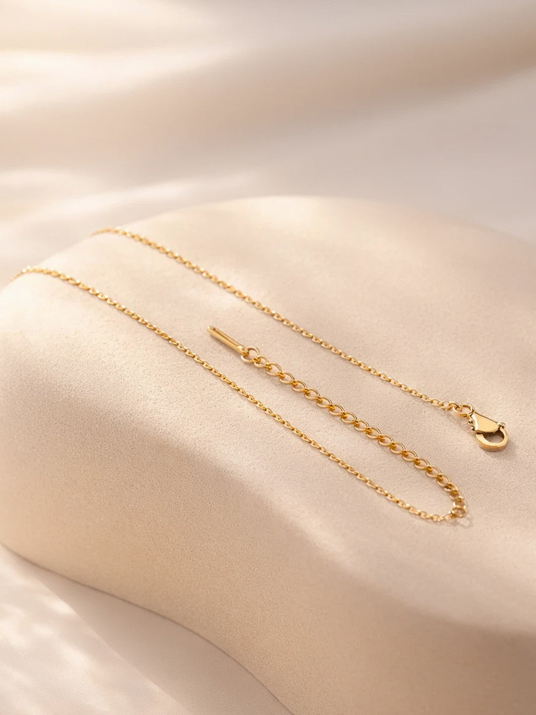 Demi Fine 18K Gold Plated Stainless steel Cross Bar Chain Crystal Necklace
