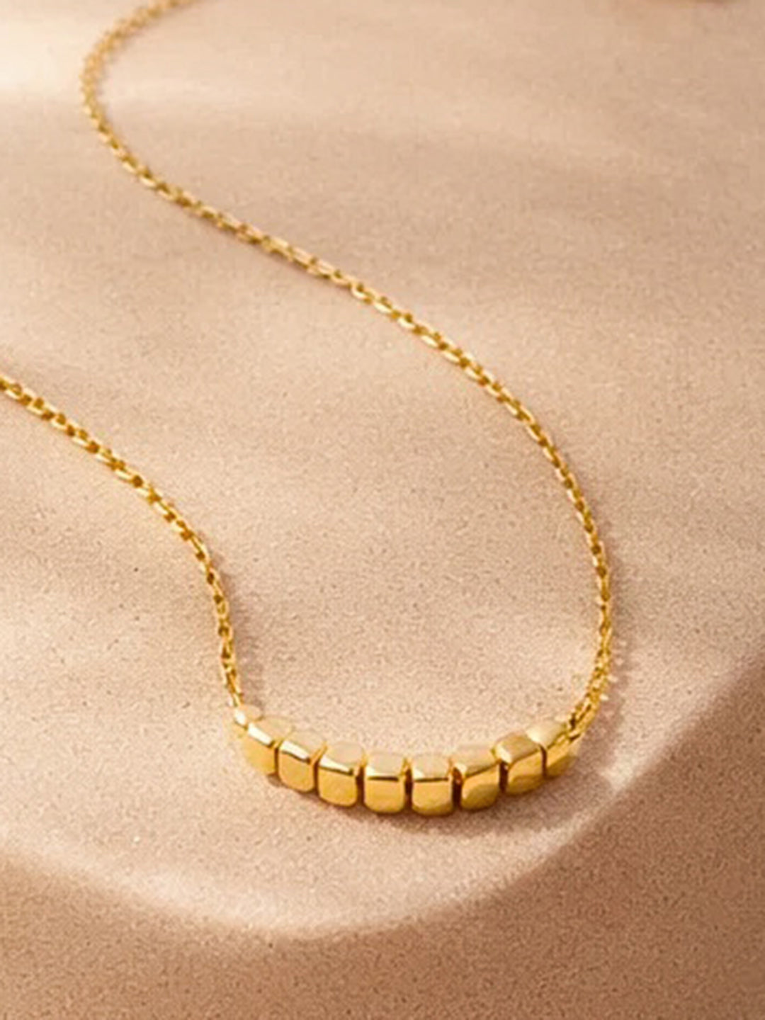 Demi Fine 18K Gold Plated Stainless steel Disc Charm Chain Necklace